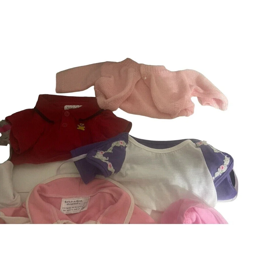 Build-A Bear Clothes Shirts Lot Of 9 Items RARE